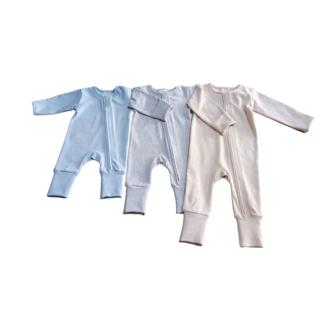 NEW Warm Zippy Romper - Sky Blue