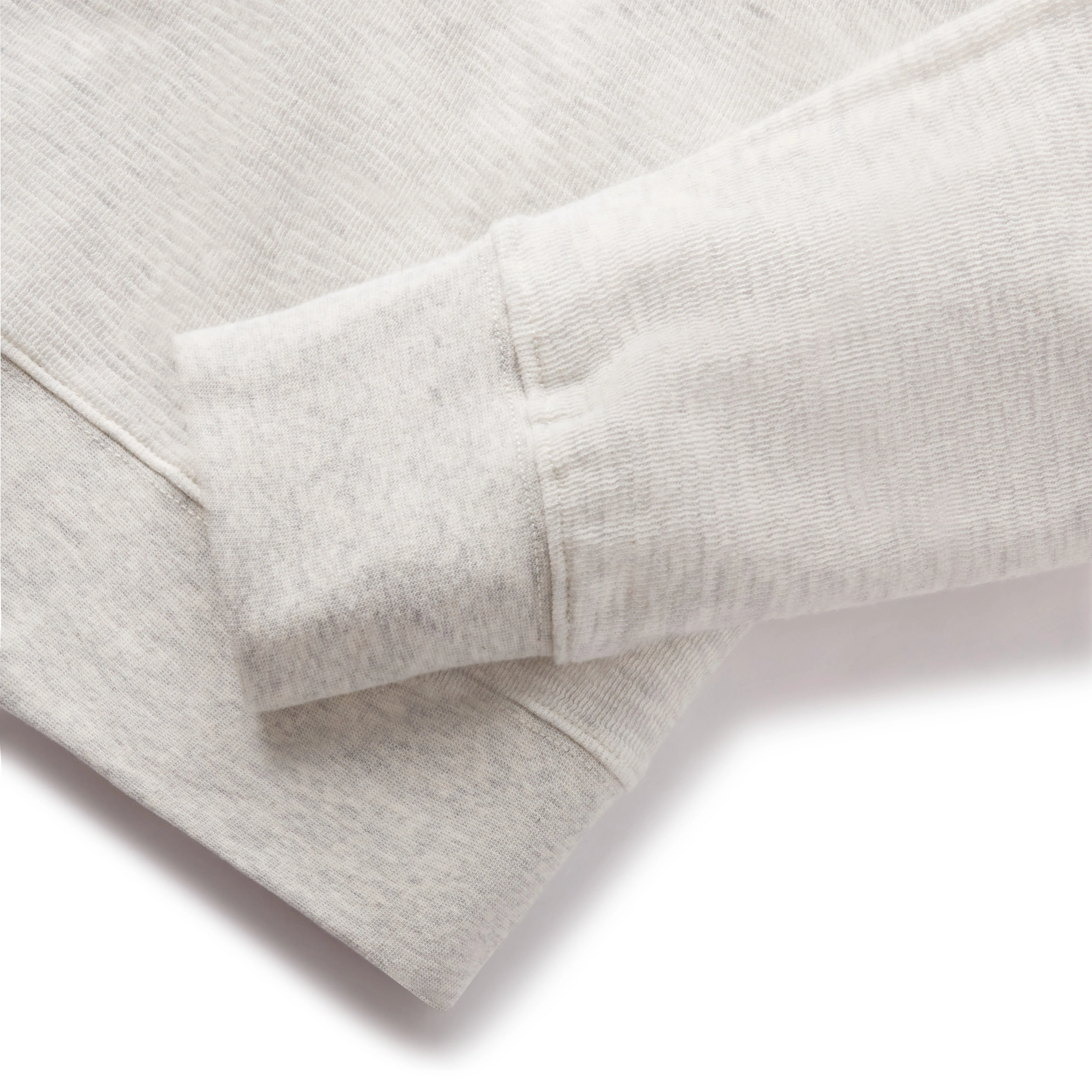 New Windsor Double Cloth 1/4 Zip Mock - Oatmeal Heather