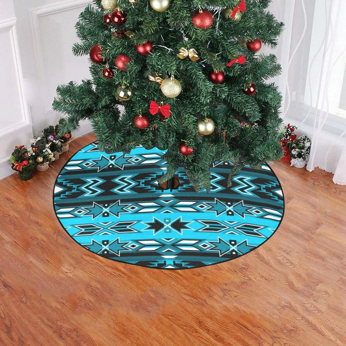 Northern Journey Christmas Tree Skirt 47" x 47"