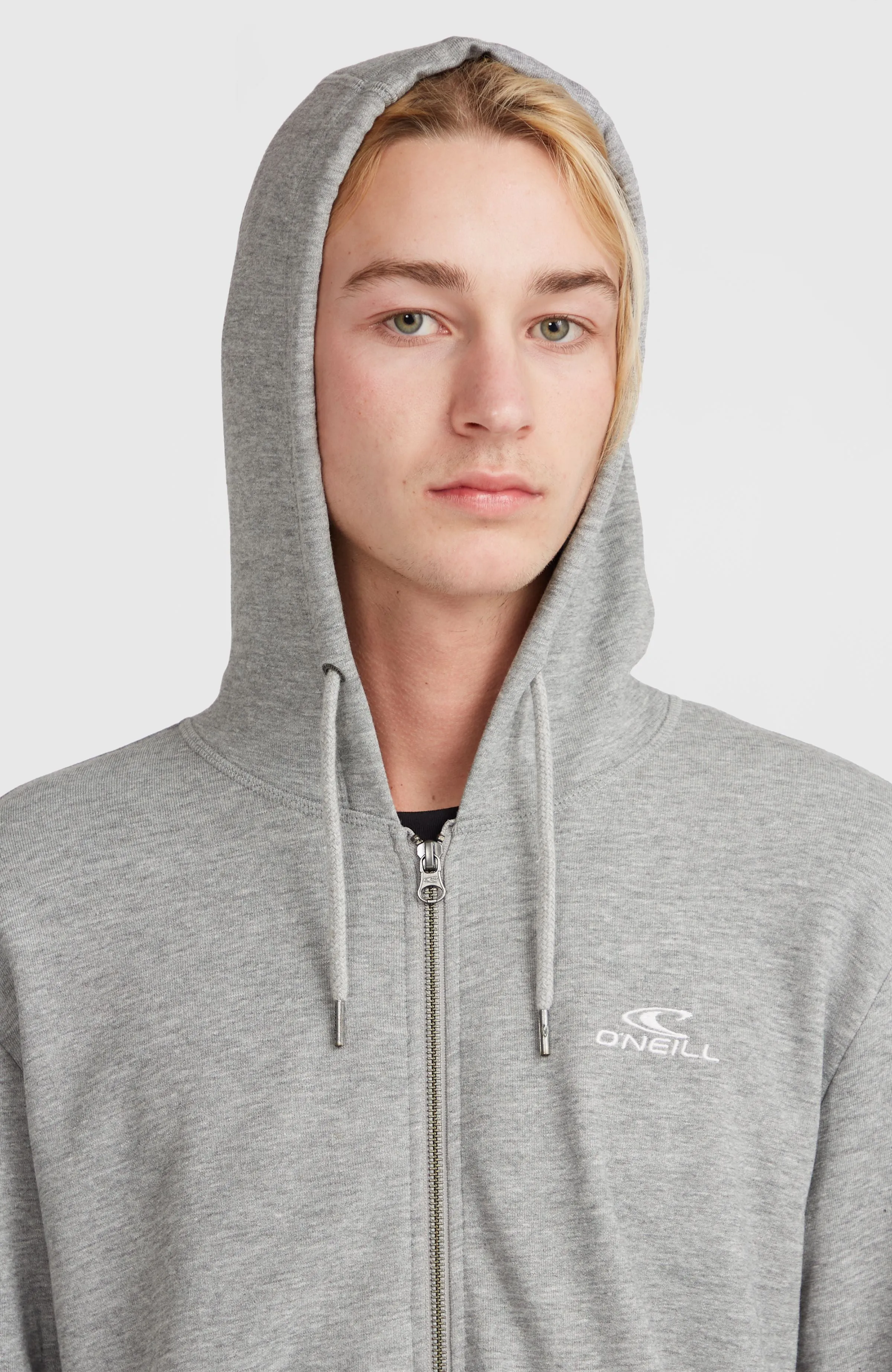 O'Neill Small Logo Full-Zip Hoodie | Silver Melee