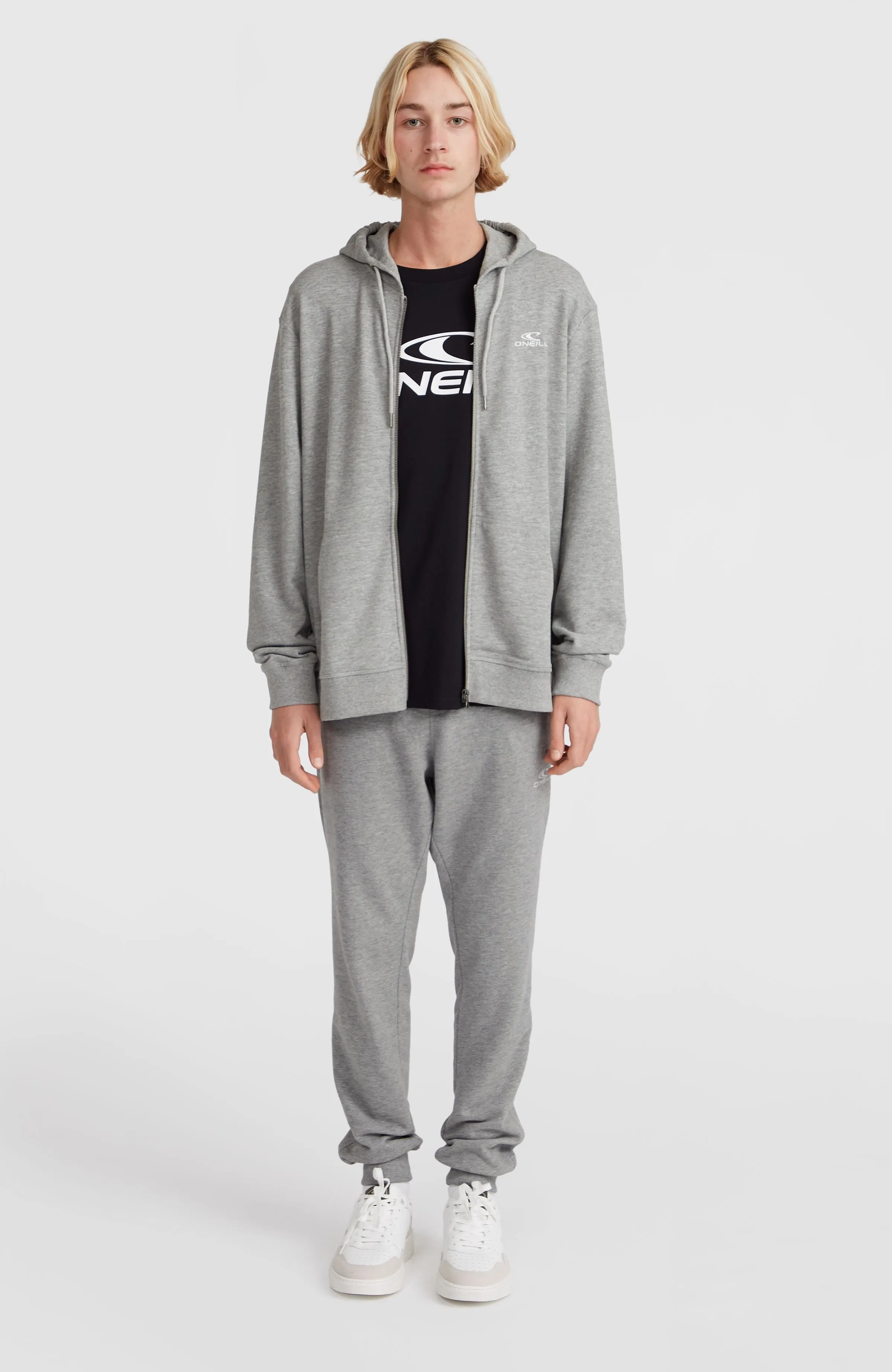 O'Neill Small Logo Full-Zip Hoodie | Silver Melee