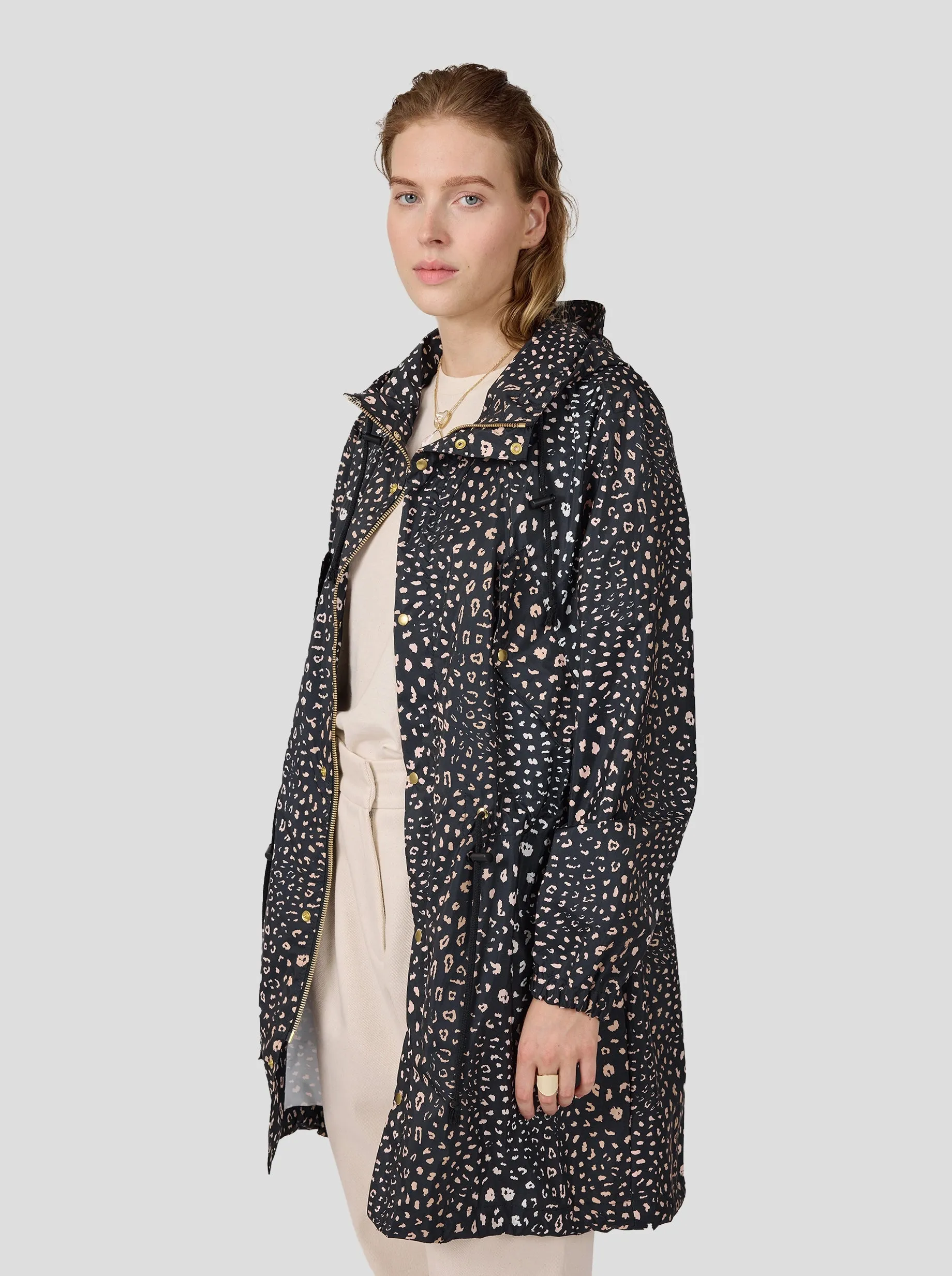 Onur parka in Leopard print