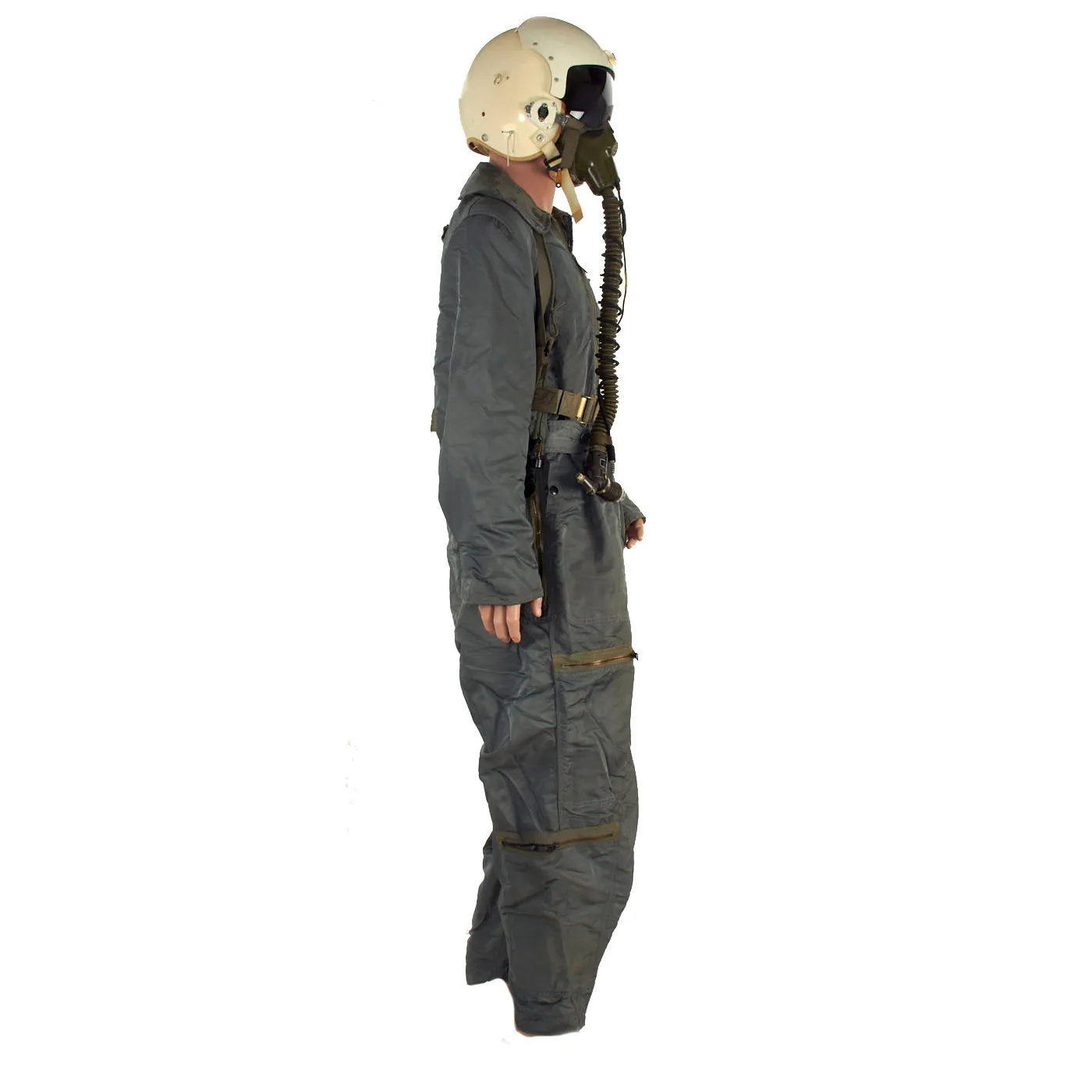 Original U.S. Korean War / Vietnam War Named Pilot’s Uniform Grouping Featuring Flight Suit and HBU-2A/P Flight Helmet - Lt. Col. William Evans