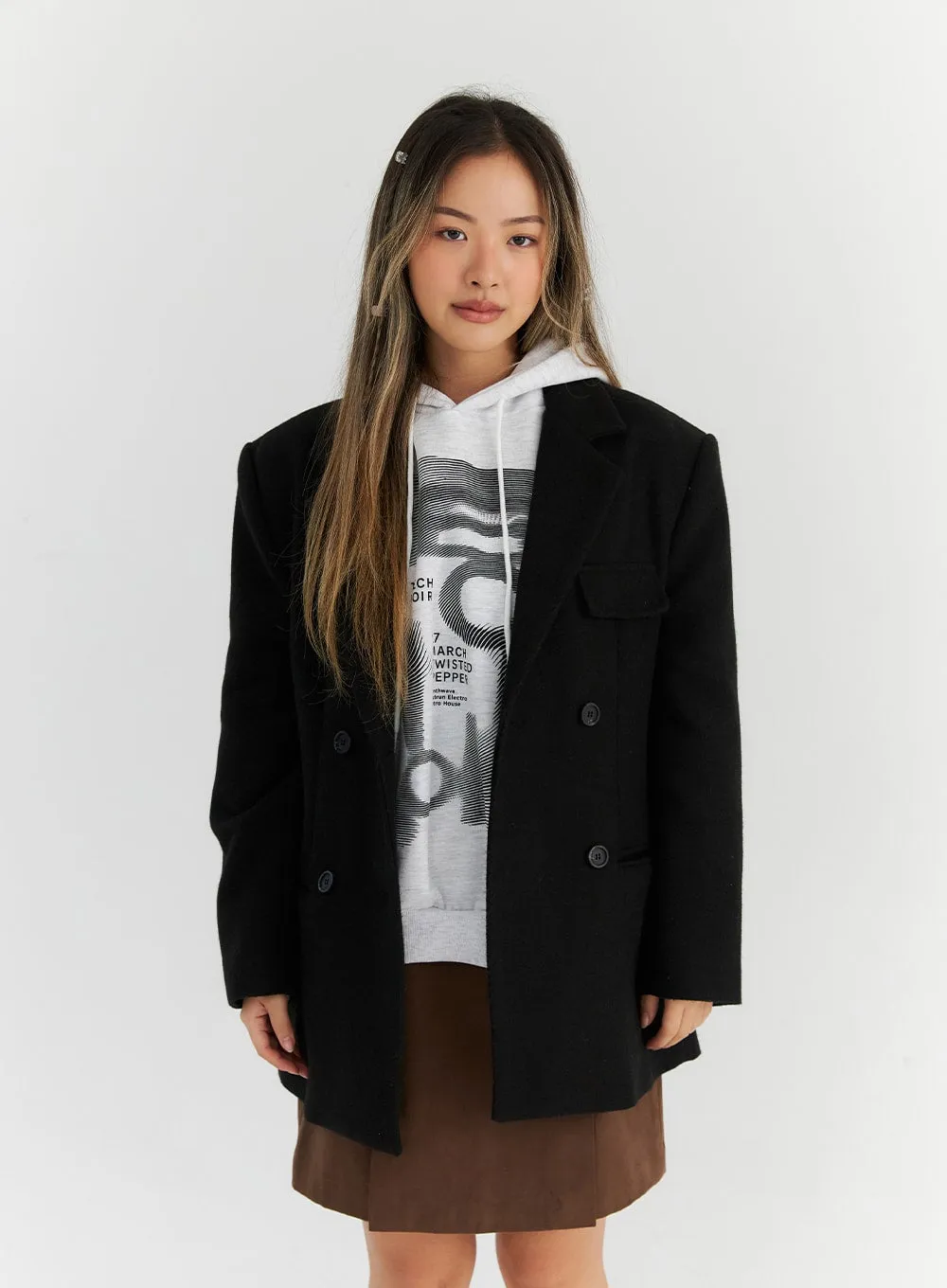 Oversized Midi Tailored Jacket CN313