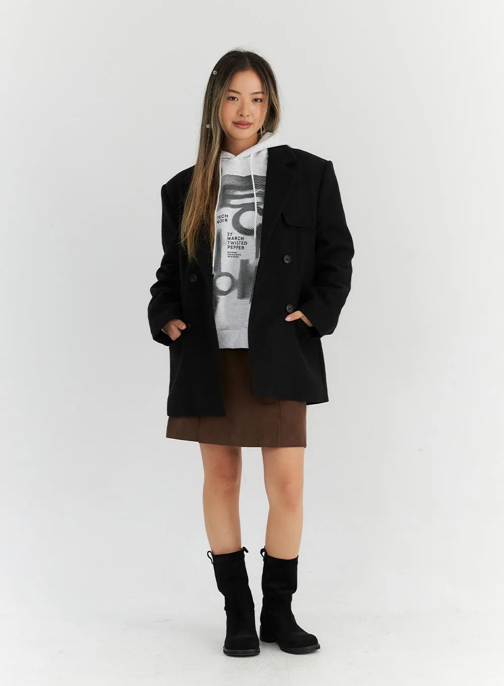 Oversized Midi Tailored Jacket CN313