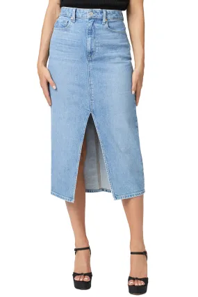 Paige Angela Denim Midi Skirt in Ysabel