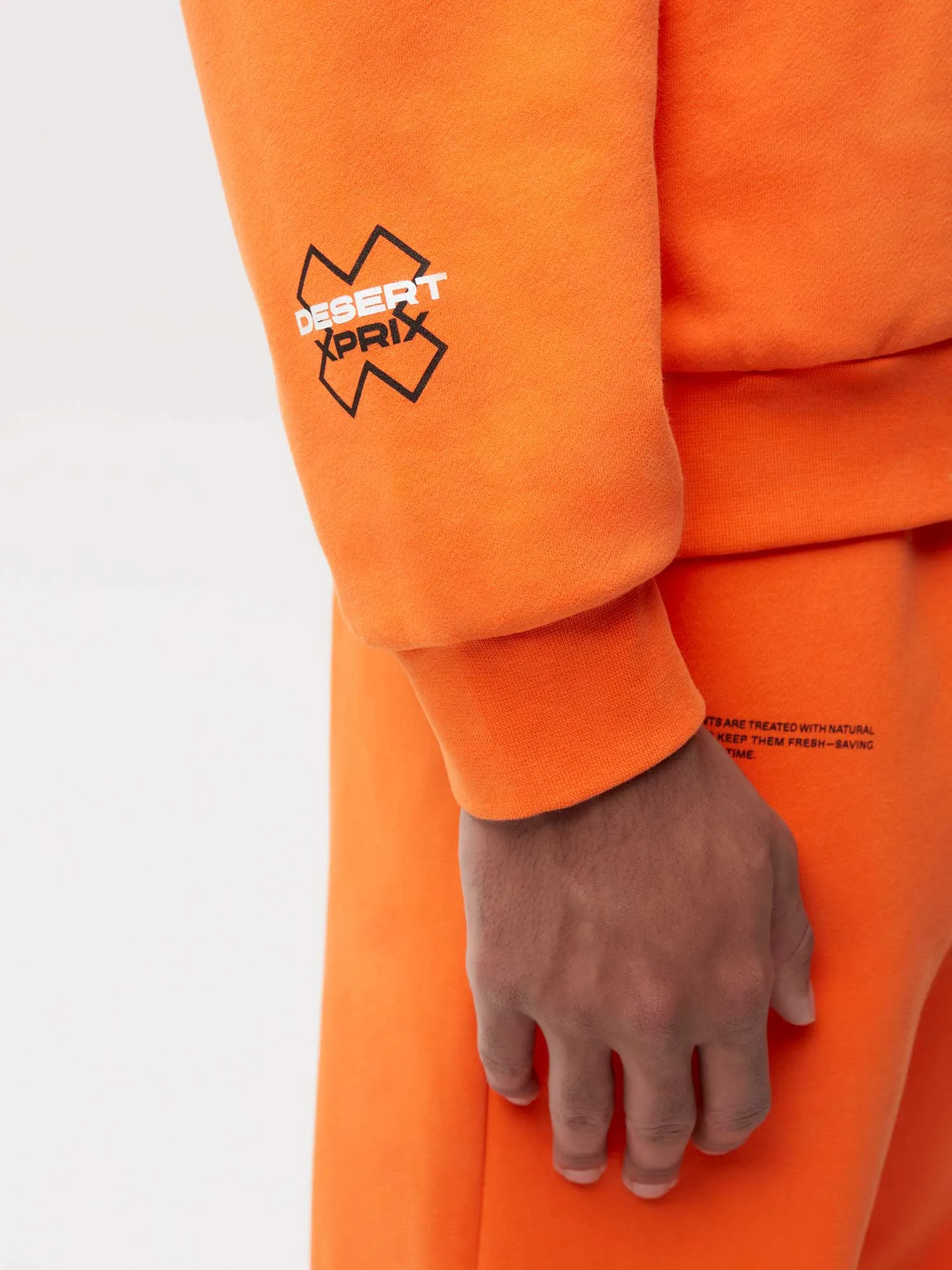 PANGAIA x Extreme-E Hoodie—persimmon orange