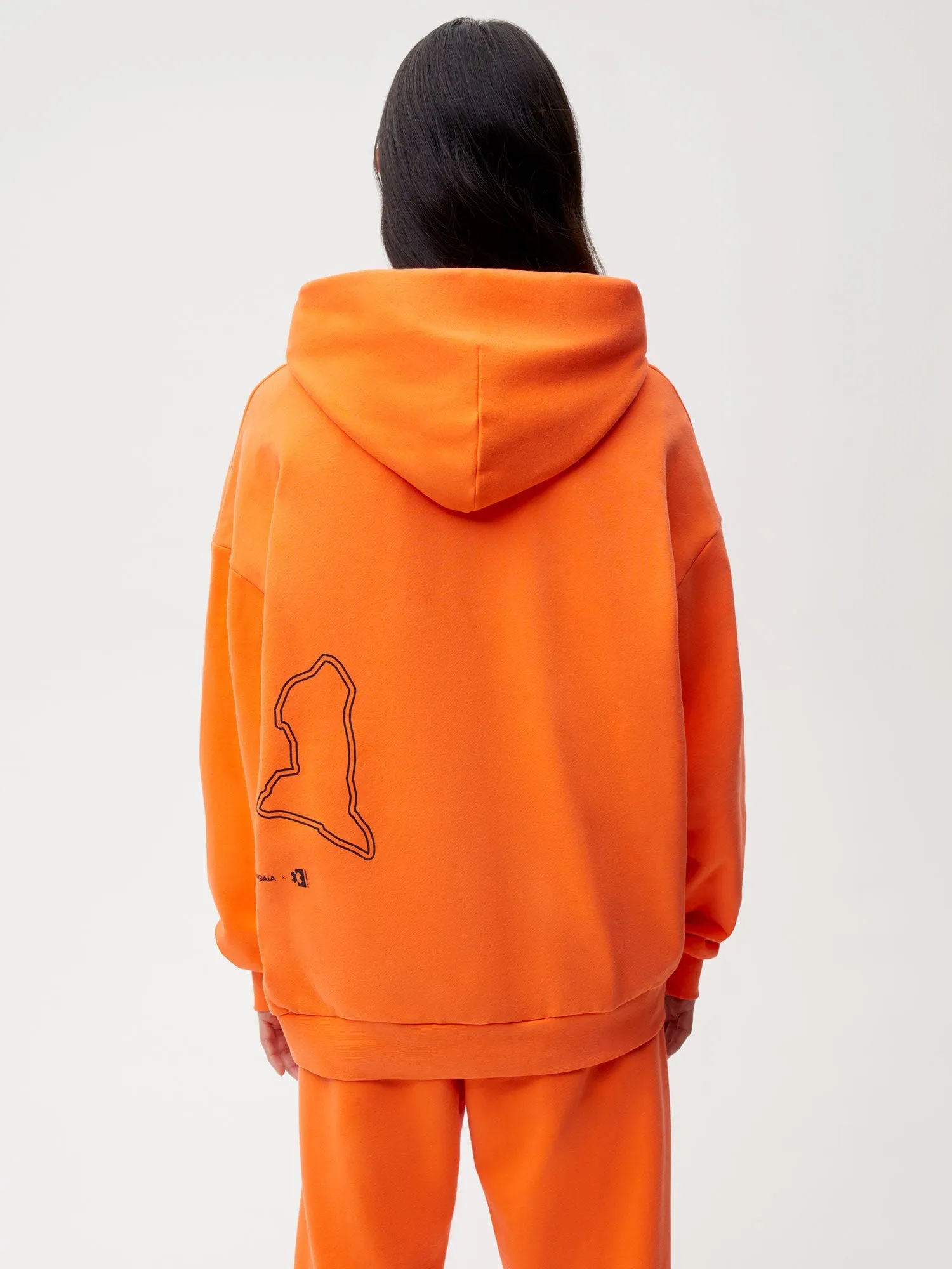 PANGAIA x Extreme-E Hoodie—persimmon orange