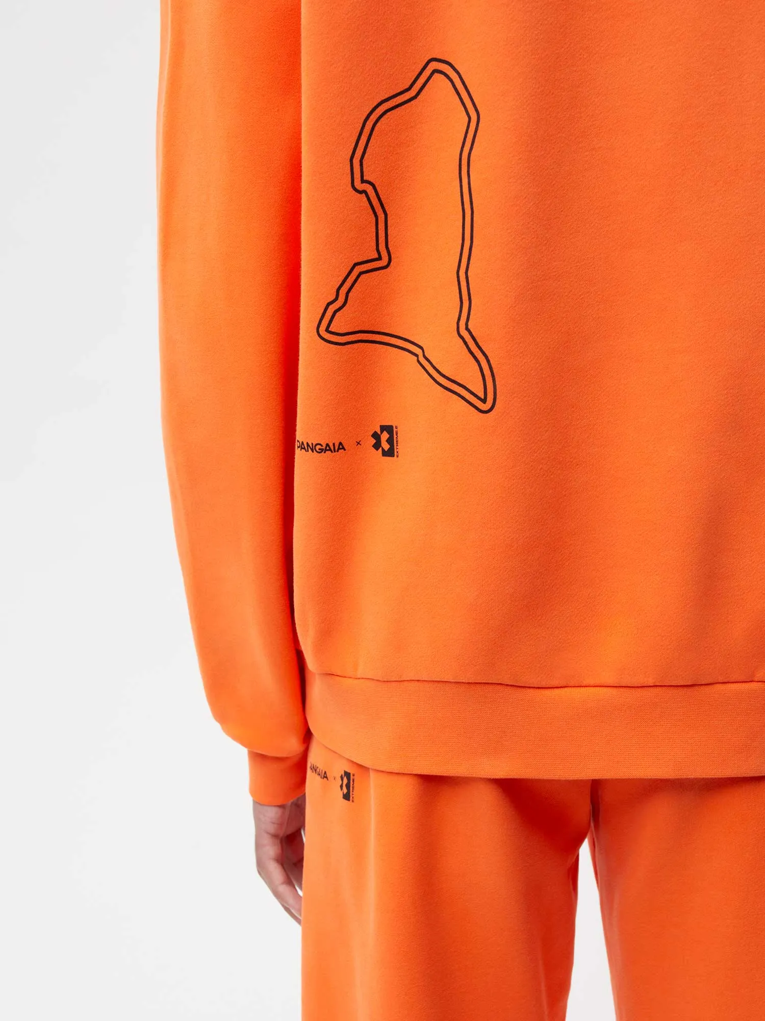 PANGAIA x Extreme-E Hoodie—persimmon orange