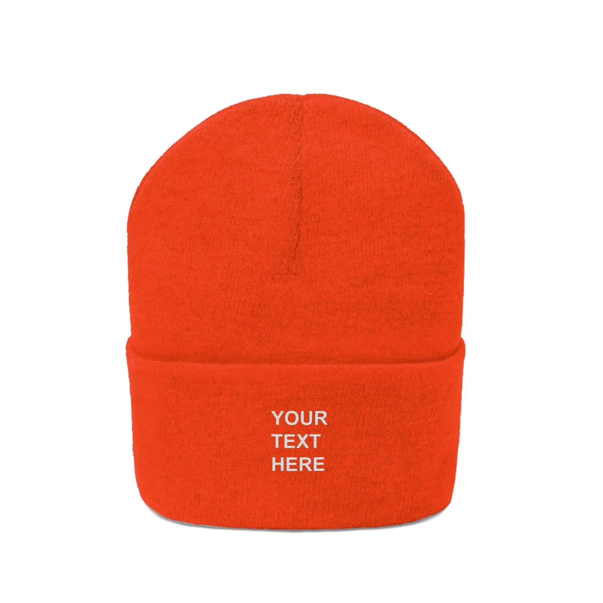 Personalized Knit Beanie, Custom Knit Beanie, With Your Own Text,