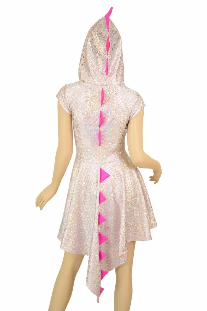 Pink Dragon Hoodie Skater Dress