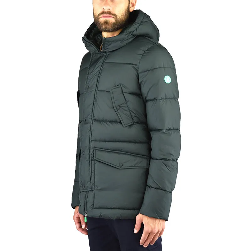 Piumino Parka SAVE THE DUCK D3014M Warm7 Verde Oliva