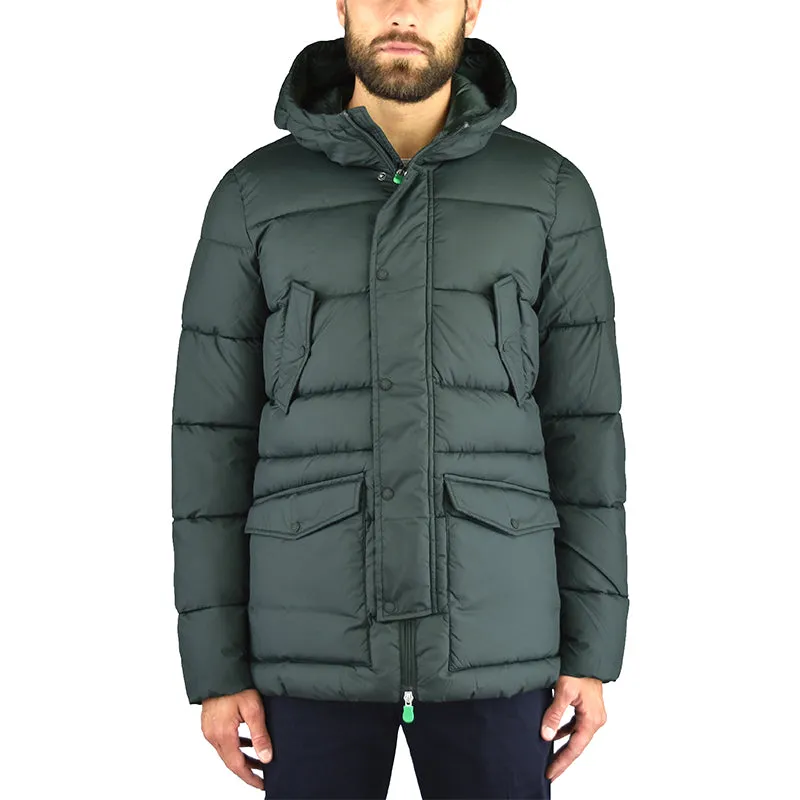 Piumino Parka SAVE THE DUCK D3014M Warm7 Verde Oliva