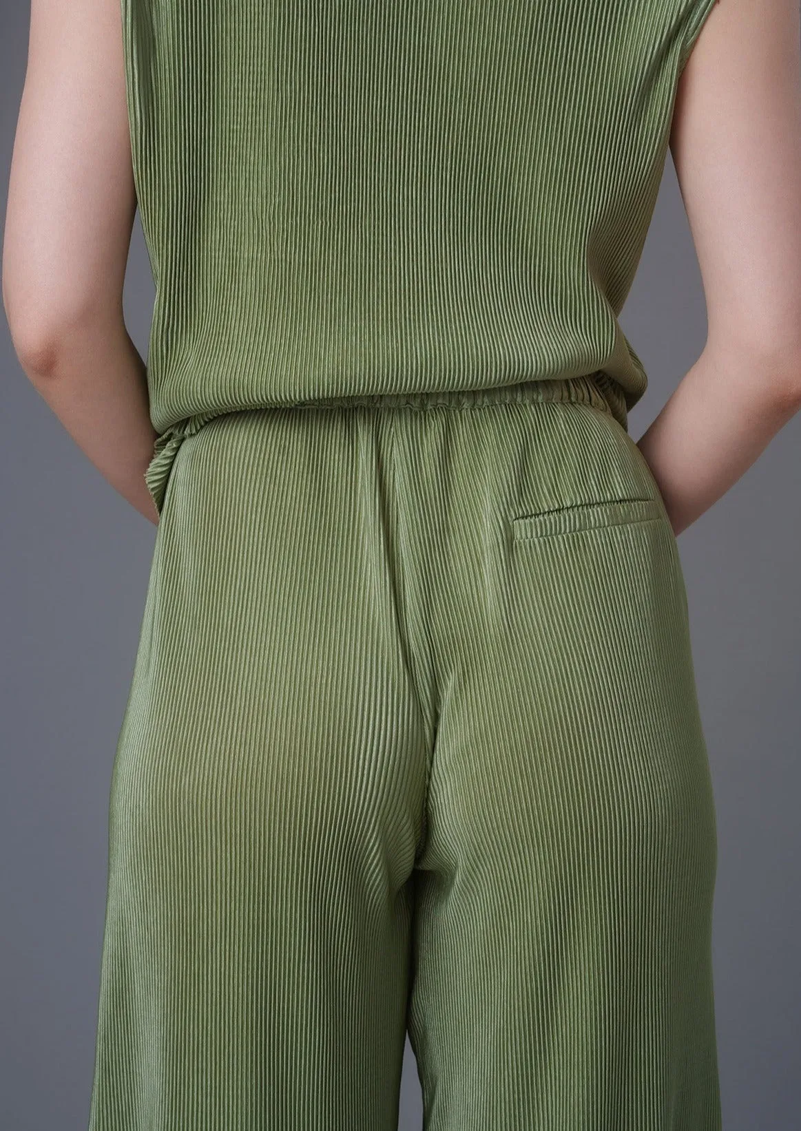 Pleated Pants (Green)