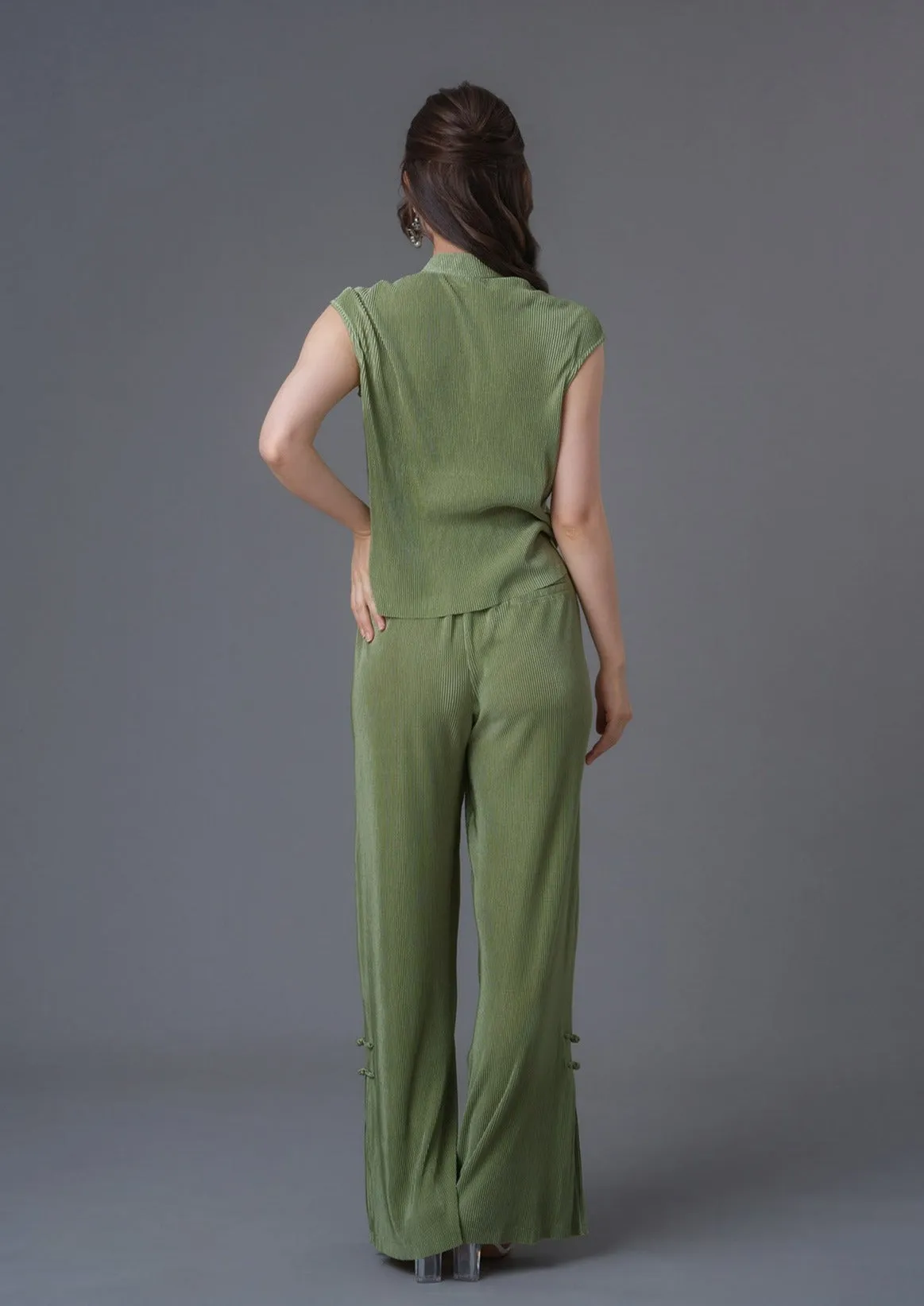 Pleated Pants (Green)