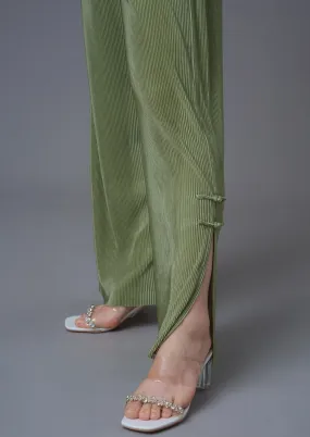 Pleated Pants (Green)