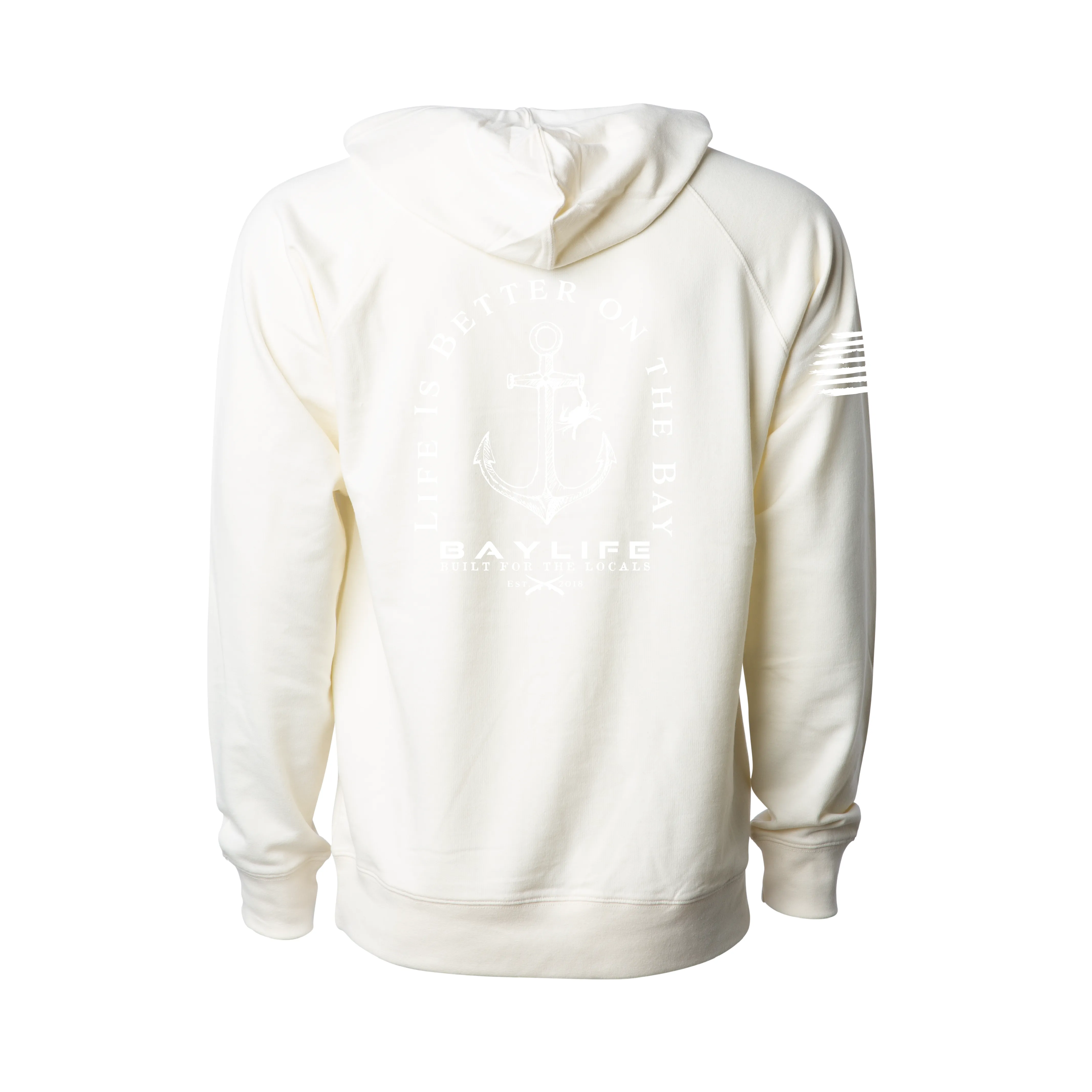 Premium Lightweight Terry Hoodie | Bone