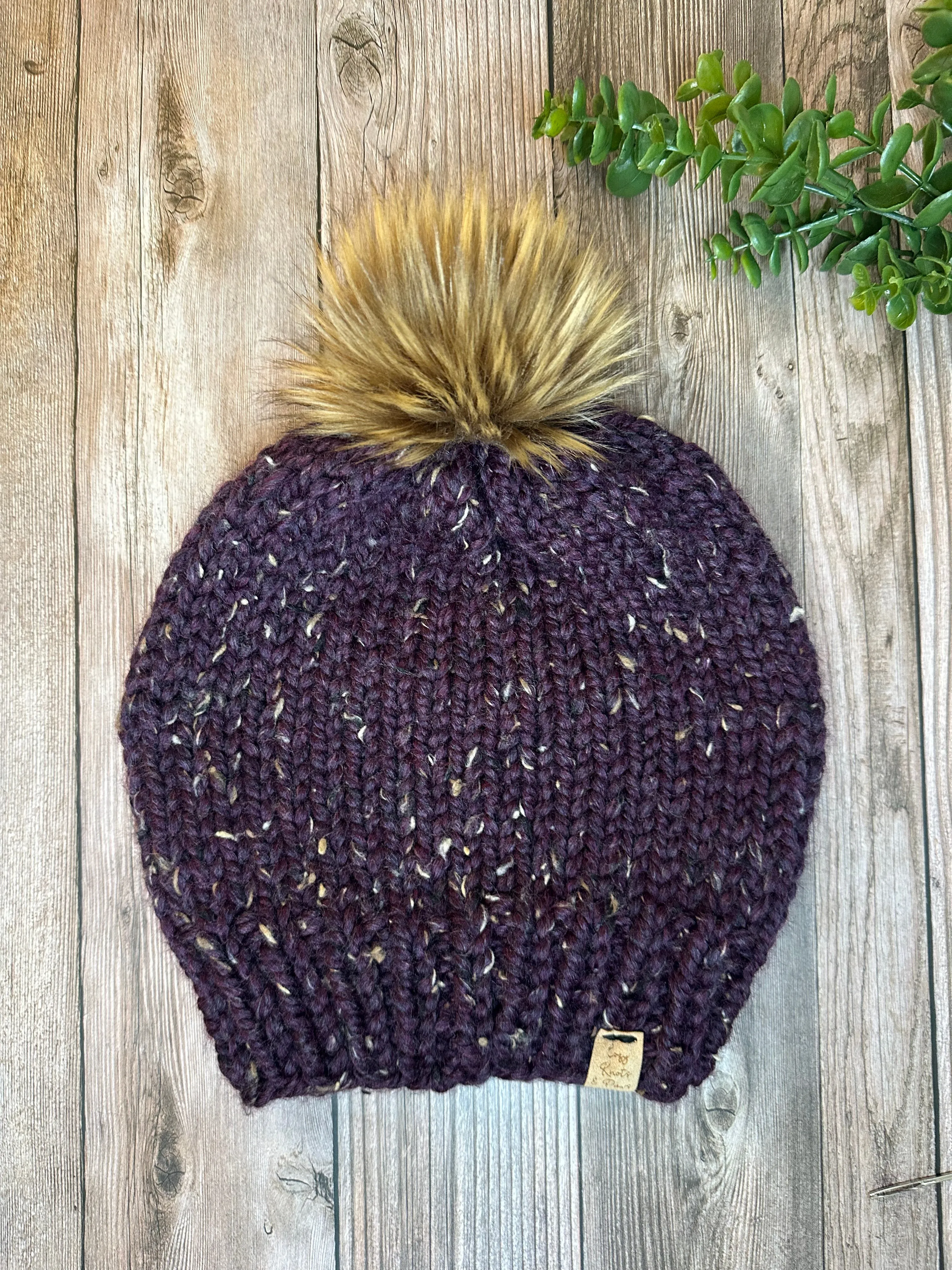 Purple Walnut Adult Beanie