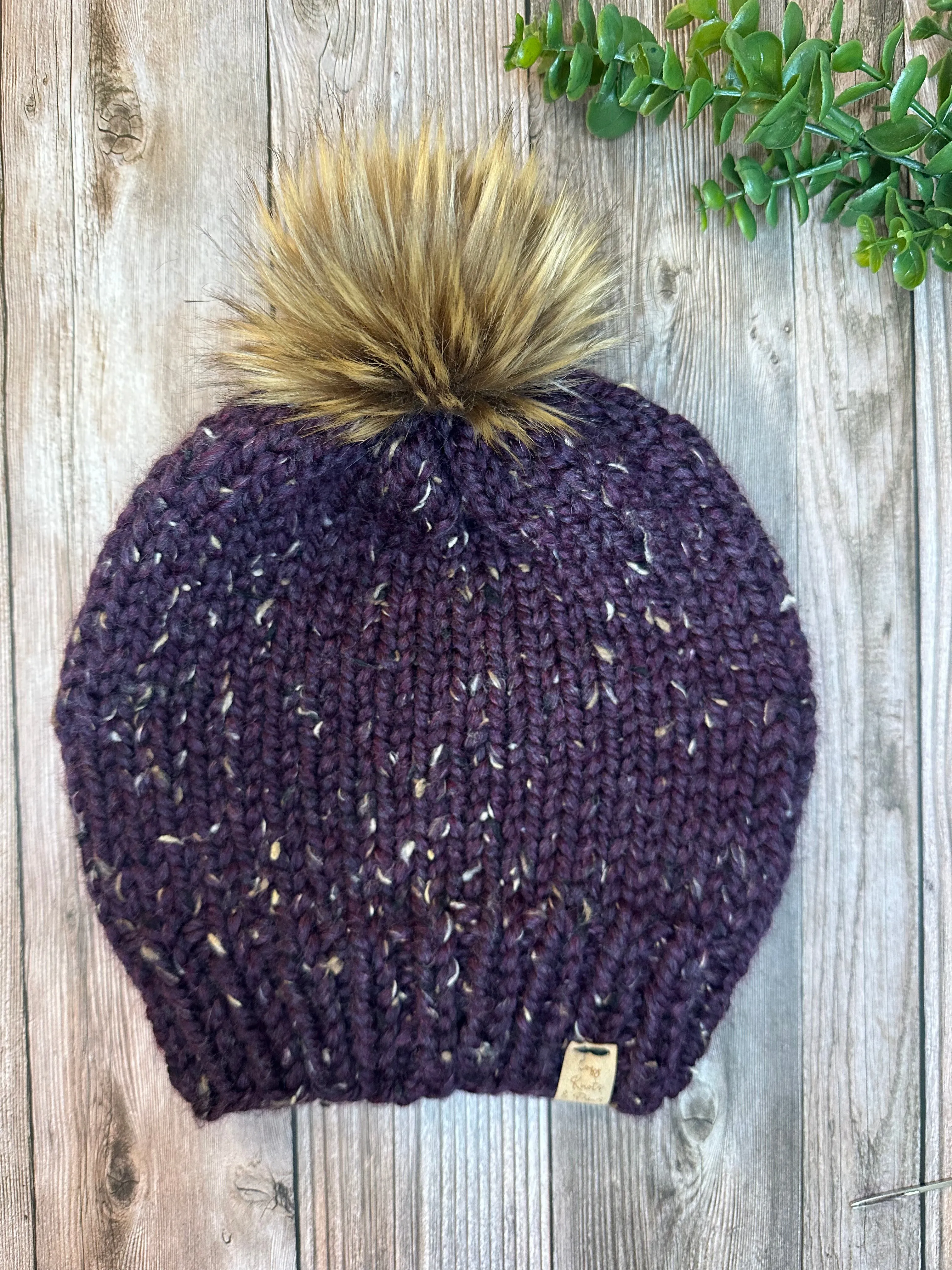 Purple Walnut Adult Beanie