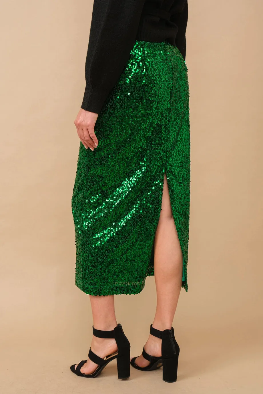 Sharon Sequin Midi Skirt