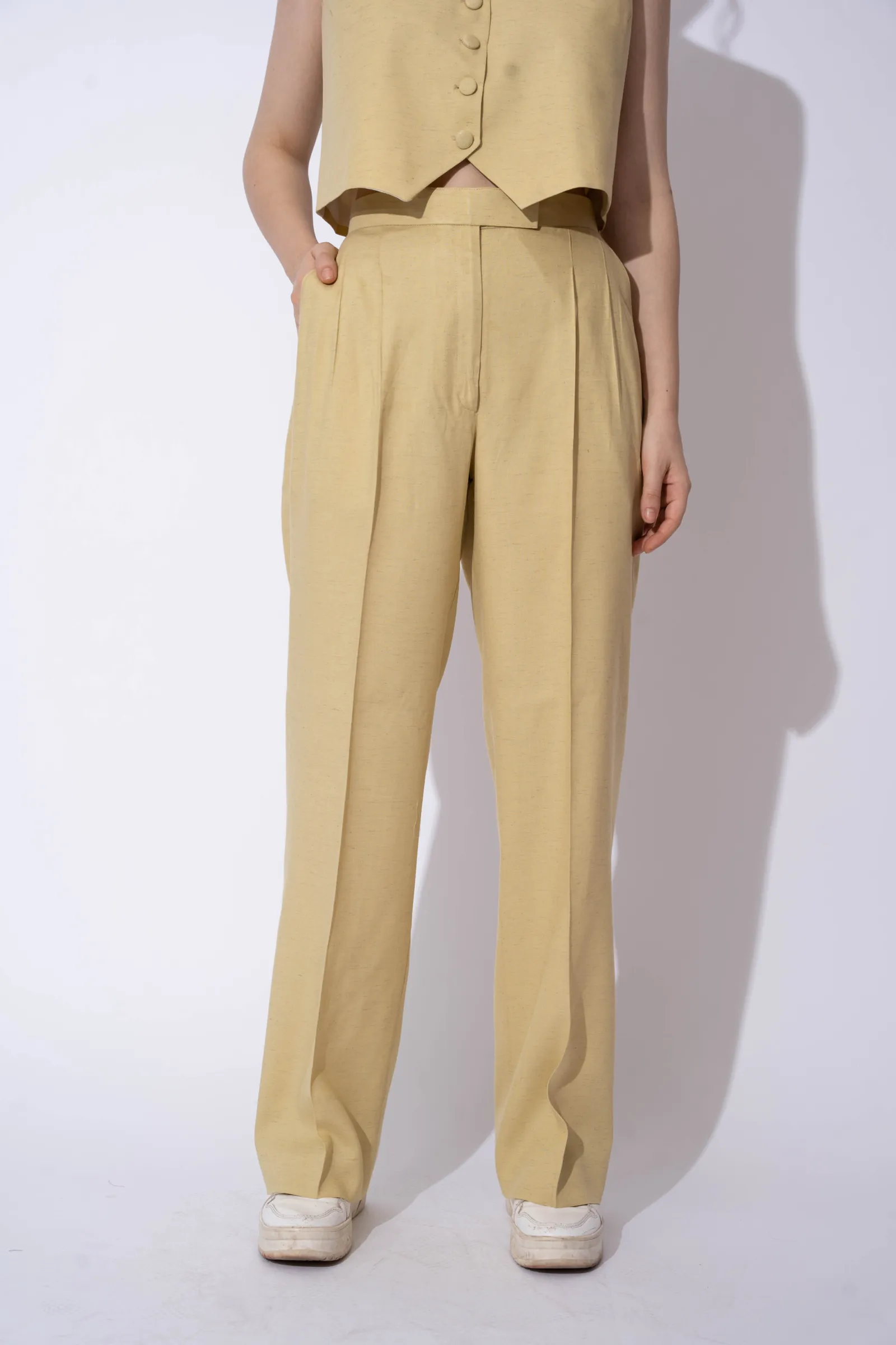 Sister Snatched Solid Linen Pants