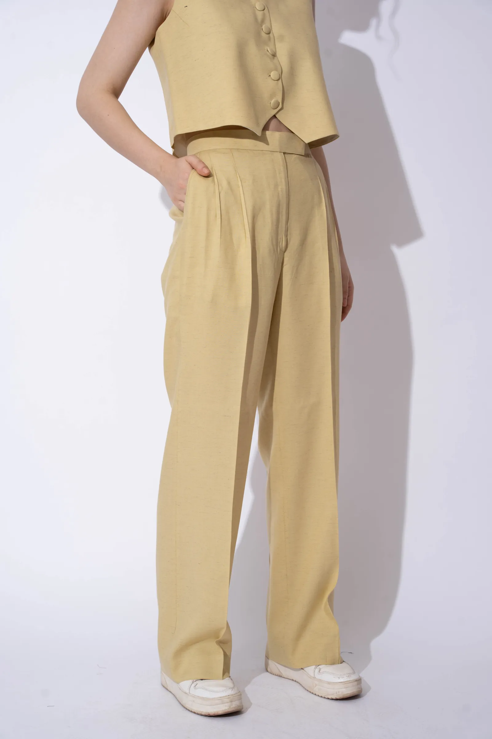 Sister Snatched Solid Linen Pants