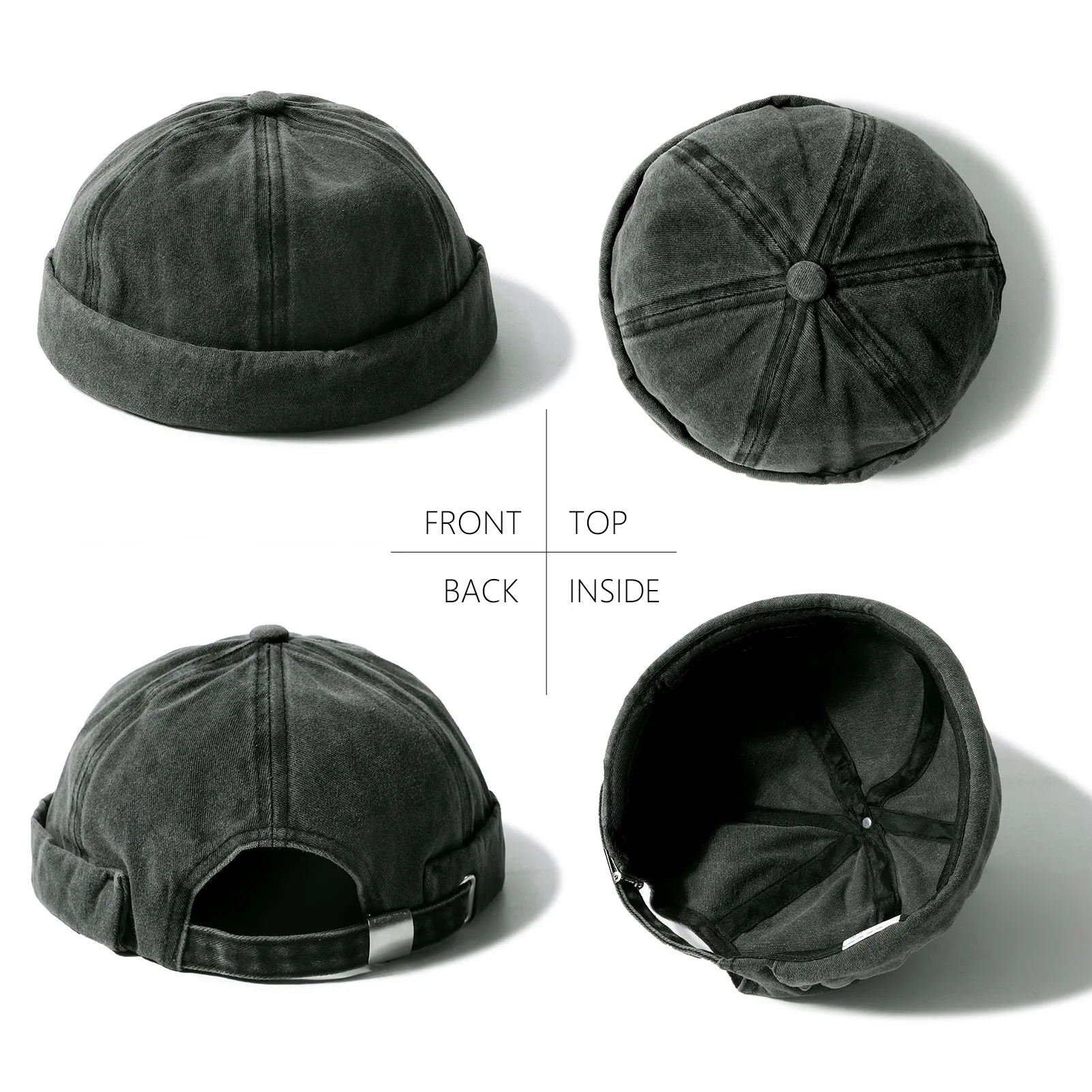 Skullcap Vintage Docker Beanie Brimless Hats