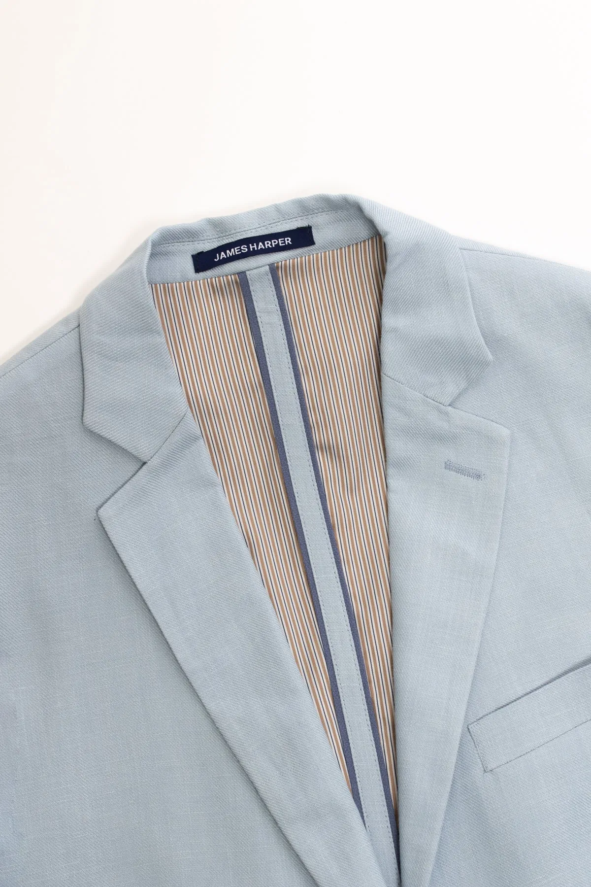 Sky Patch Pocket Linen Blazer