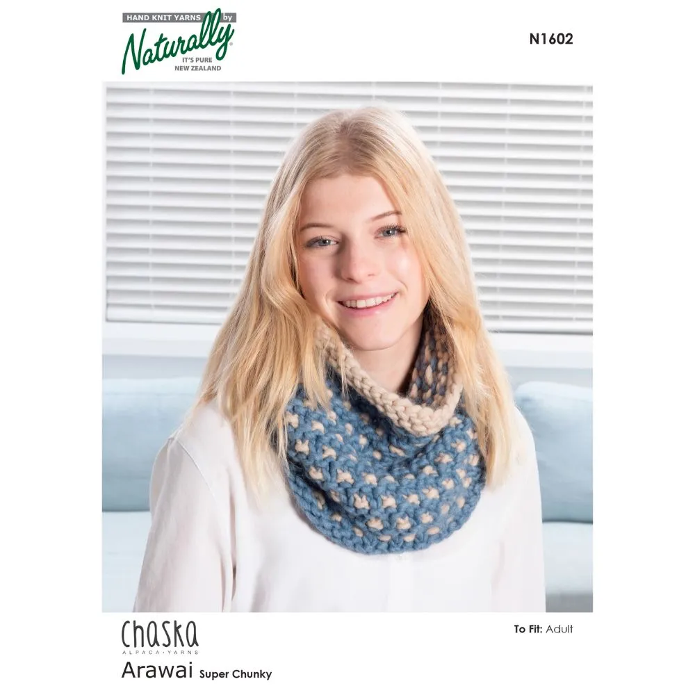 Slip Stitch Cowl Knitting Pattern (N1602)