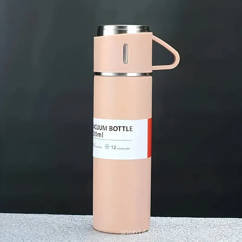 Stainless Steel Insulated Flask - Leakproof, BPA-Free, Perfect for Hot & Cold Beverages, Ideal for Car, Home, Office, and Travel