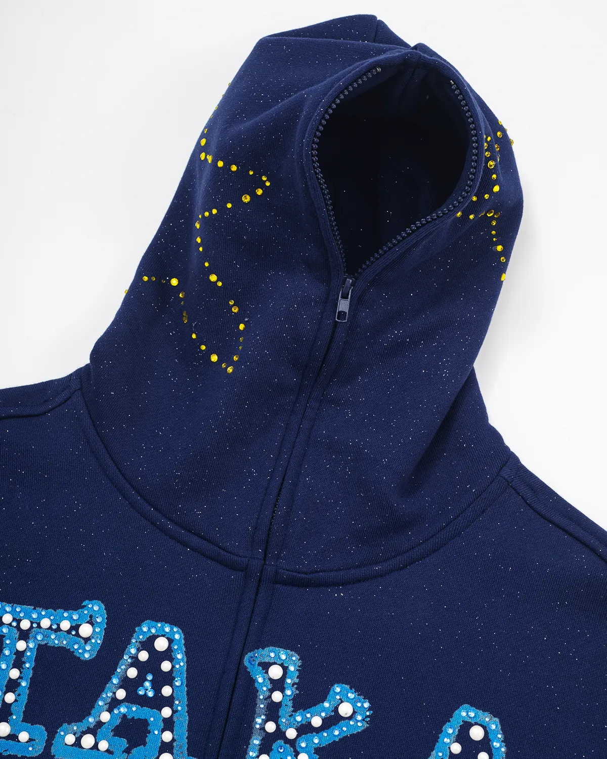 TAKA Original Self-Love Shimmer Night Sky Zip Hoodie