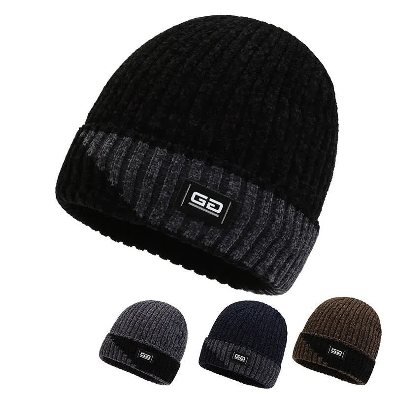 Thick Fleece Winter Breathable Beanie Knitted Hat