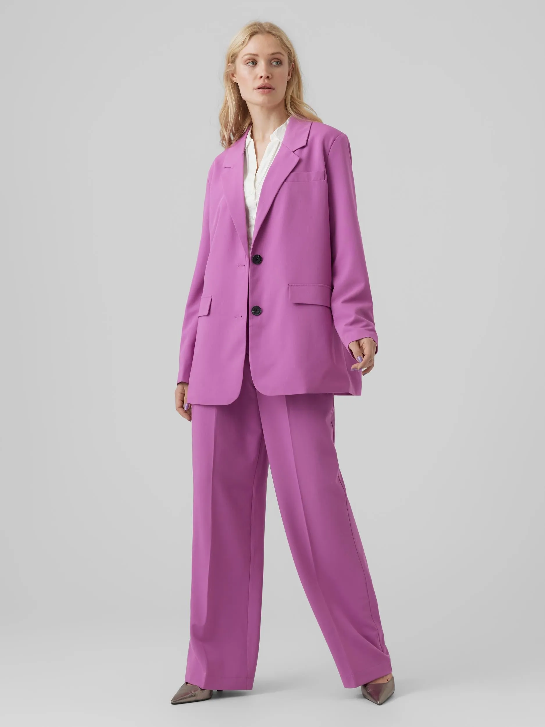 Tikkizelda Oversized Blazer - Radiant Orchid