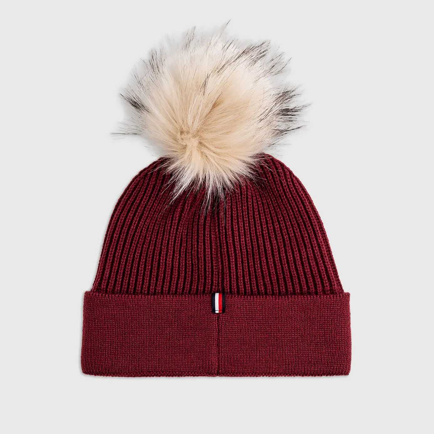 Tommy Hilfiger Vancouver Pom Pom Beanie - Rouge