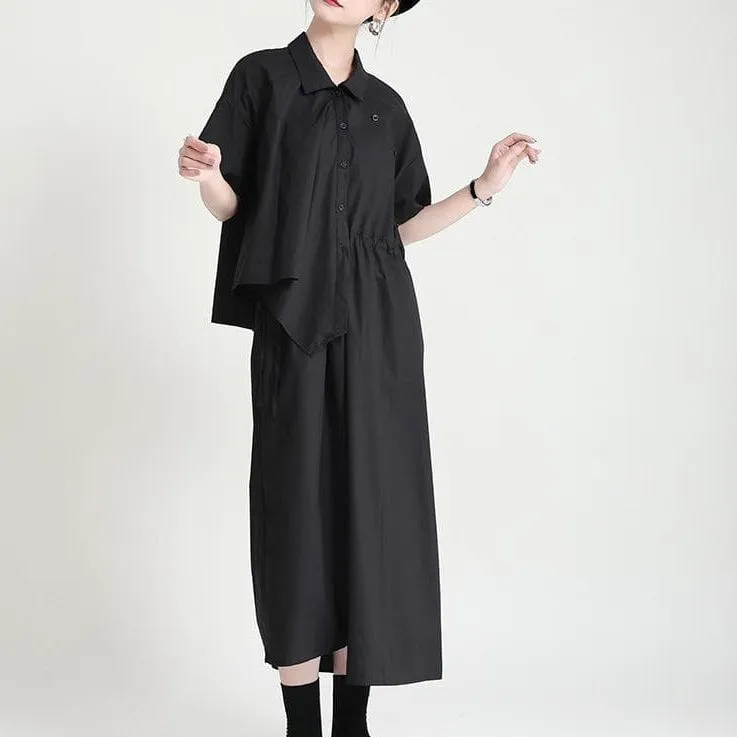 Two-Piece-Dress With Side Buttons