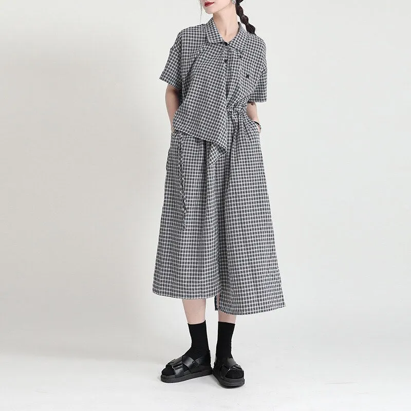 Two-Piece-Dress With Side Buttons