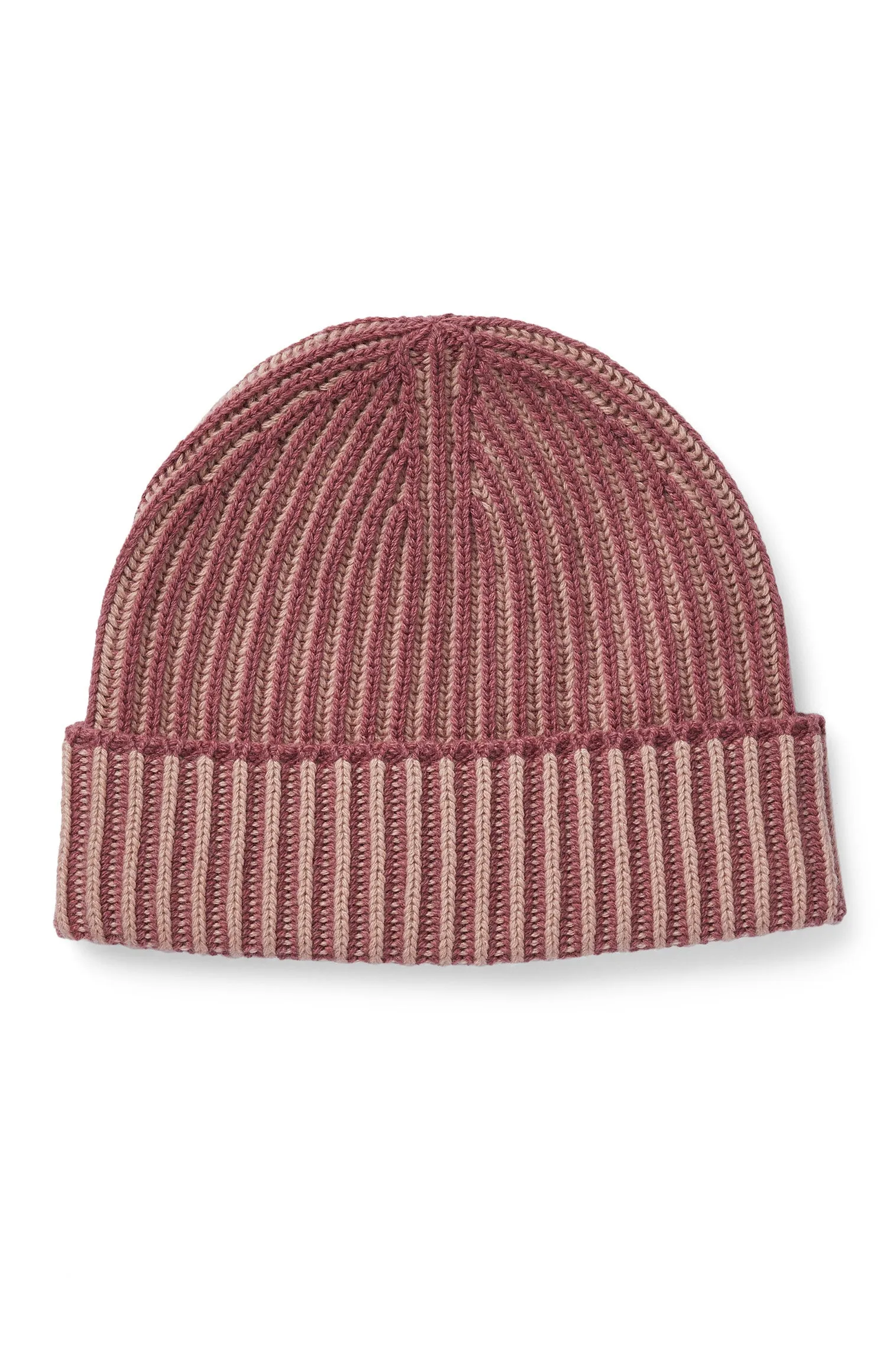 Two-Tone Cashmere Ski Beanie