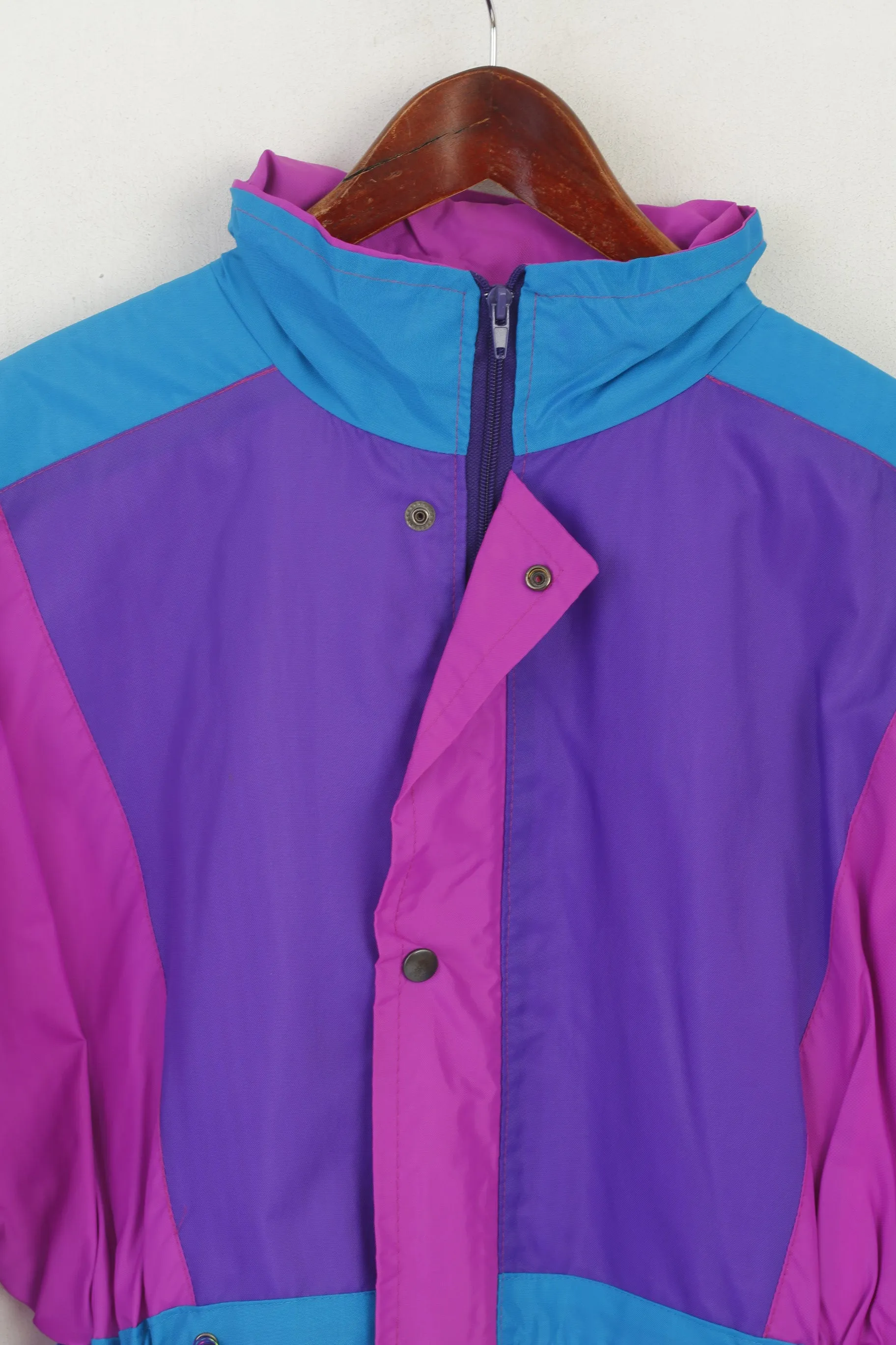 Vintage Men S Jacket Pink Purple Nylon Waterproof Outdoor Festival Parka