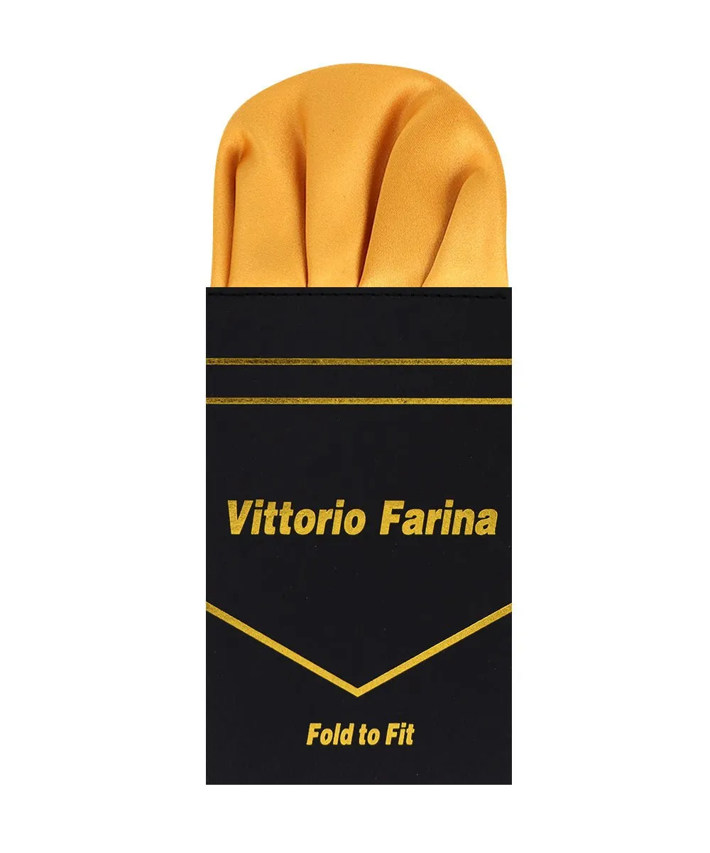 Vittorio Farina Men's Pre-Folded Pocket Square: Puff