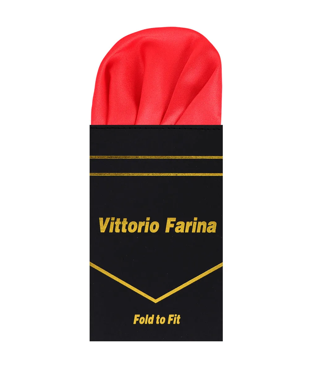 Vittorio Farina Men's Pre-Folded Pocket Square: Puff