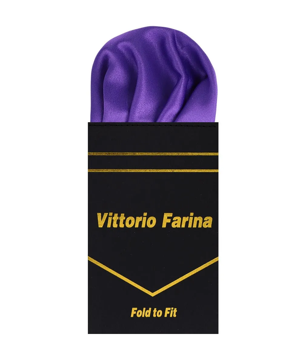 Vittorio Farina Men's Pre-Folded Pocket Square: Puff