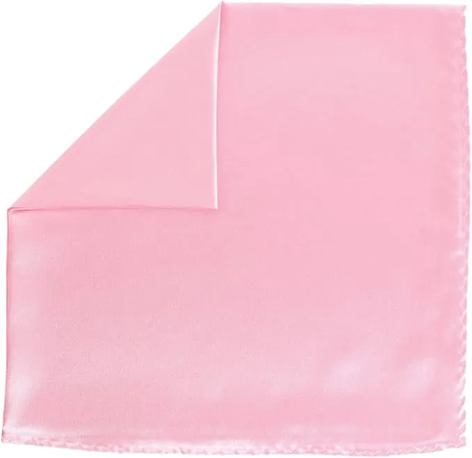 Vittorio Farina Men's Silky Satin Square Pocket Square