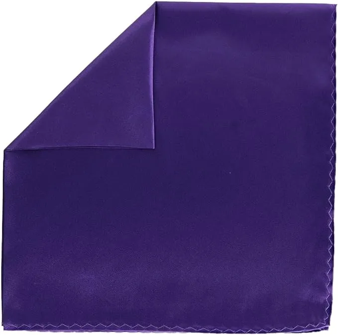 Vittorio Farina Men's Silky Satin Square Pocket Square