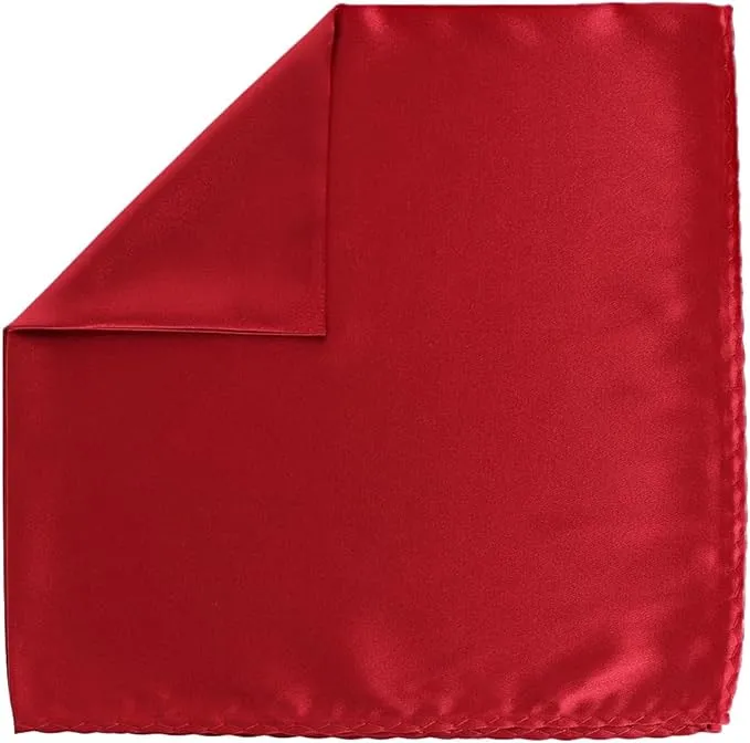 Vittorio Farina Men's Silky Satin Square Pocket Square