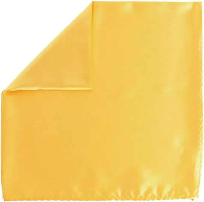 Vittorio Farina Men's Silky Satin Square Pocket Square