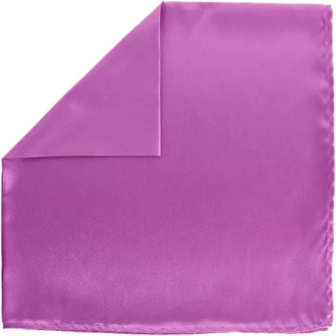 Vittorio Farina Men's Silky Satin Square Pocket Square