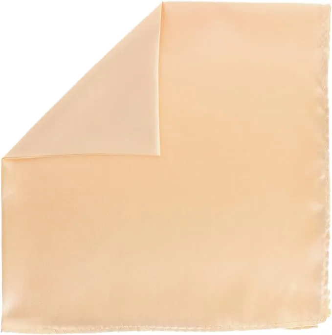 Vittorio Farina Men's Silky Satin Square Pocket Square