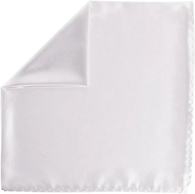 Vittorio Farina Men's Silky Satin Square Pocket Square