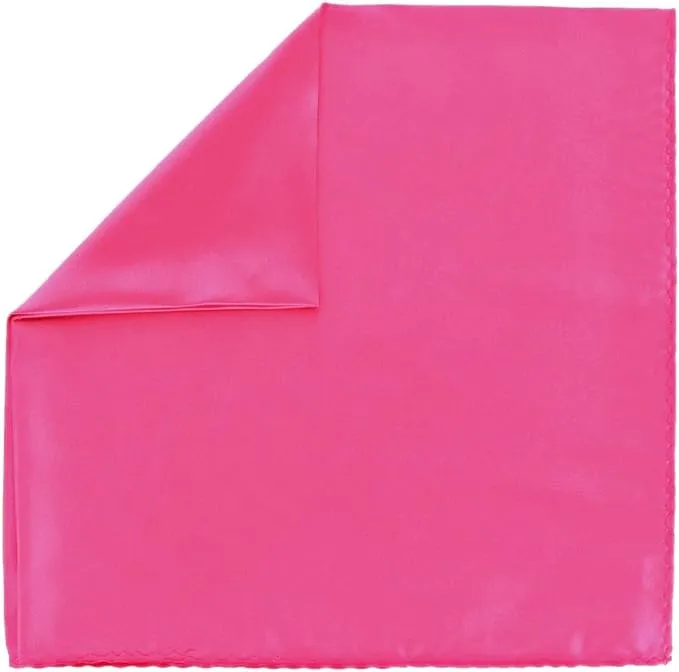 Vittorio Farina Men's Silky Satin Square Pocket Square