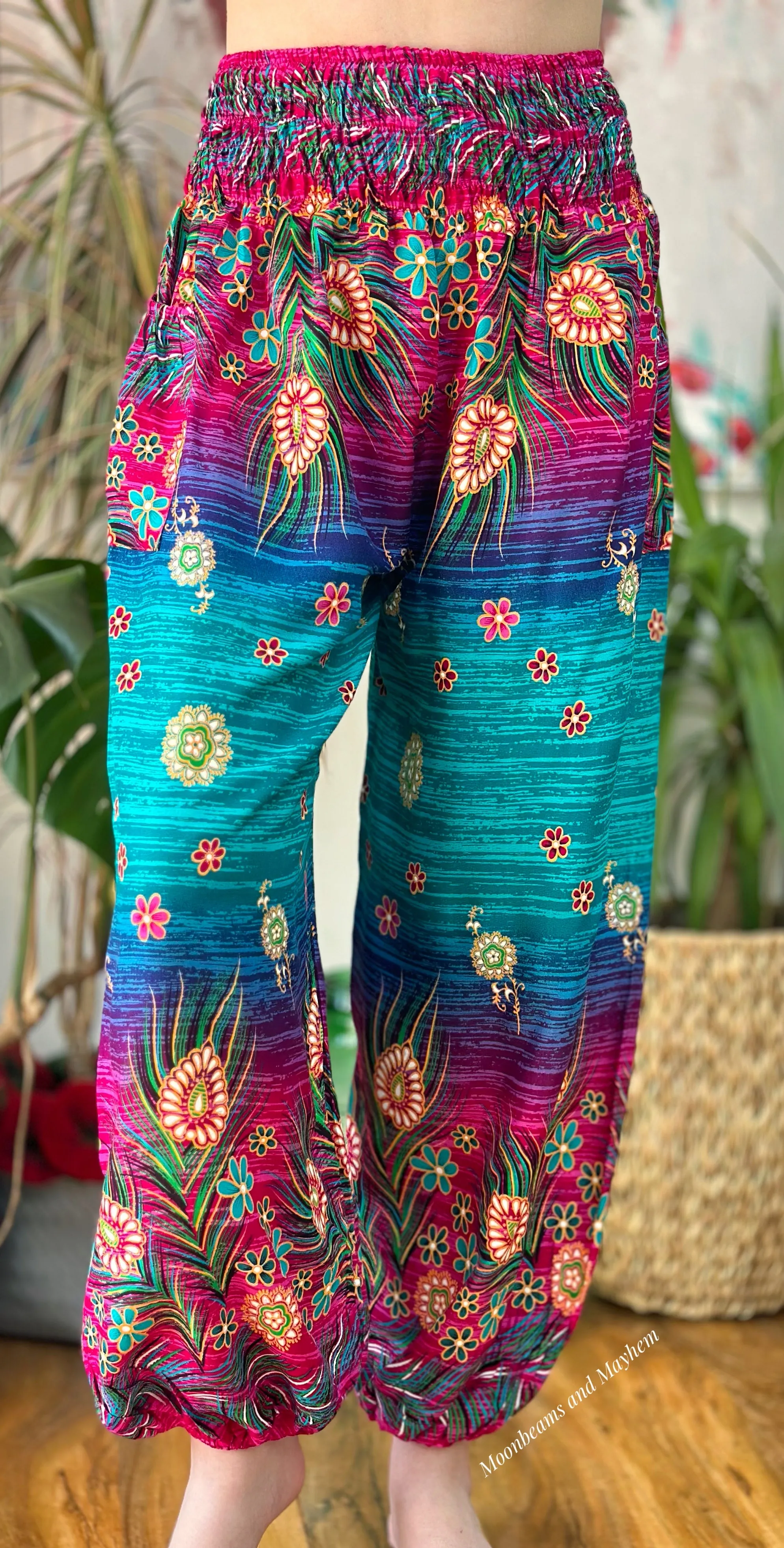 WILD MEADOW HAREM TROUSERS - SIZE 10-20 (FR70)